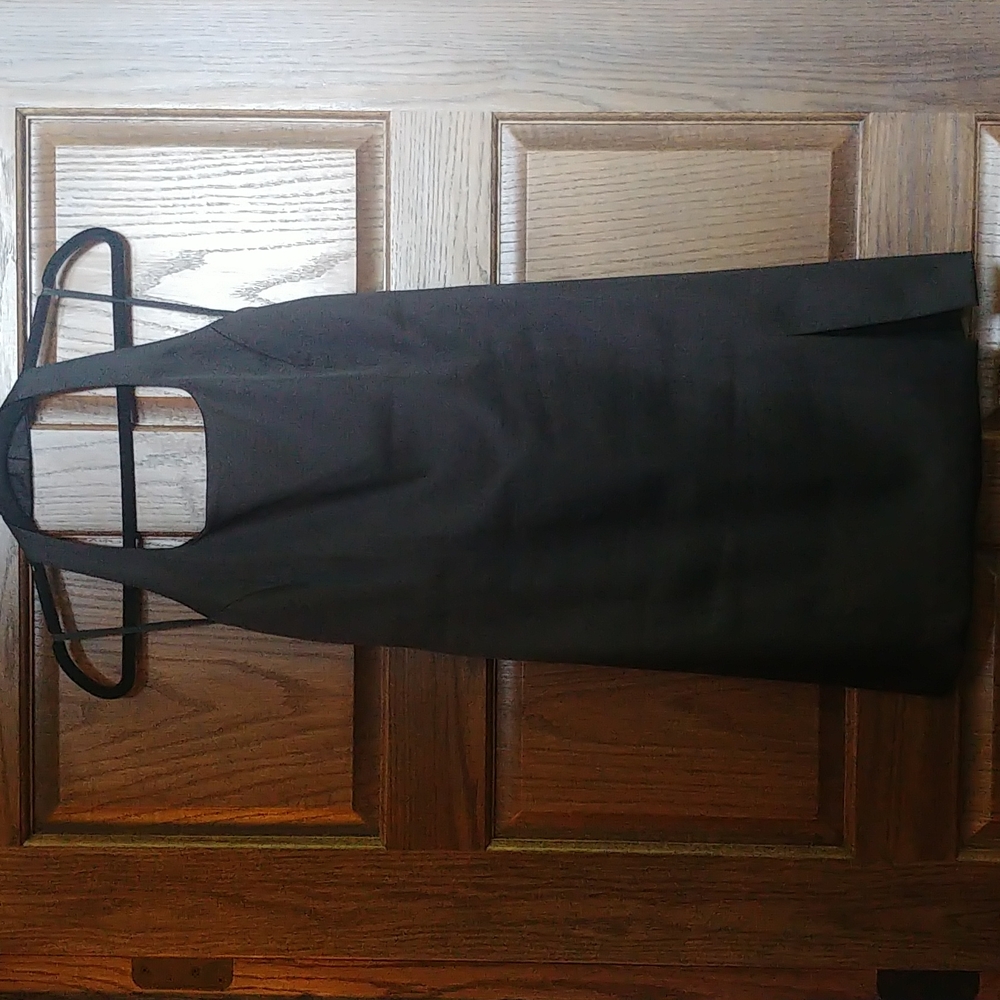 Express women's halter black satin dress